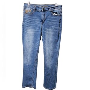 Stylish Women's Blue Straight Leg‎ Jeans Size 15
